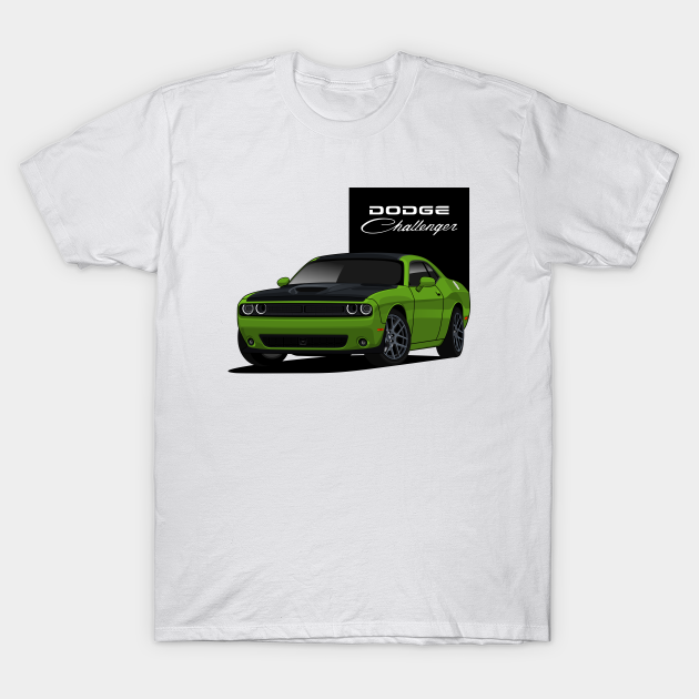 Challenger Green T-shirt - Challenger Car - T-Shirt | TeePublic